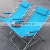 folding beach chair with padded shoulder