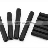 M2.5 BLACK Nylon Plastic Standoffs,Nylon hex threaded standoff