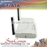 SC-2200wau Smart Voip Wifi ATA With 1 WAN , 4LAN , 2FXS, 1USB,Gigabit, 802.11b/g/n thumbnail-5