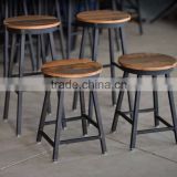 Sleek durable and easy to handle Industrial/Vintage design bar stool