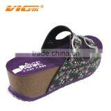 2015 Summer Leather Buckle Cork Outsole Ladies Fancy Sandal thumbnail-1