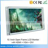 10 Inch Open Frame LCD VGA Input Portable Monitor With H DMI Input