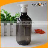 16oz Clear Plastic Boston Round Bottles With Lotion Pumps, Great for Essential Oils, Shampoo, Liquid Soaps