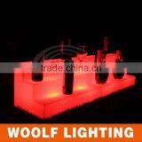 LED Plastic Floor Standing Whisky Display Rack/beer Display Rack