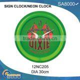 12' Neon Light Wall Clock thumbnail-4