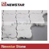 Newstar Arabesque Lantern Backsplash Tiles Carrara White Marble Price For Bathroom thumbnail-4
