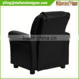 Black Kids Padded PU Leather Recliner Chair thumbnail-4