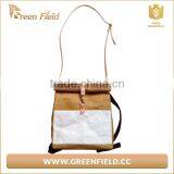 Washable Kraft Paper Backpack Brown And White Paper Laptop Backpack thumbnail-3