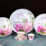 2017 New Promotion Item Romantic Porcelain 36pcs Dinner Set Dinner Plate With Royal Decal Flower Decal Bu,tterfly Decal thumbnail-1