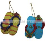 Polyresin Beach Slipper Decoration