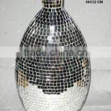 Iron Vase With Glass Mosaic thumbnail-1