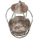 Rustic Style Freestanding / Hanging Brown Metal Flower Plant Pot Rack / Display Planter thumbnail-2