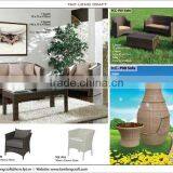 Wicker Sofa, Plastis Sofa Oudoor Furniture, Wiker Chair Frame Iron or Alumium thumbnail-1