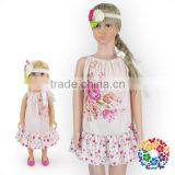 Cute Baby Girls 18 Inch Doll Clothes Summer Floral Cotton Candy Dress for Dolls thumbnail-4