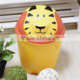 Houseware Cartoon Plastic Garbage Bin/rubbish Bin/Waste Bin With Lid for Children thumbnail-5