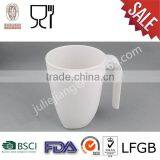 Fashion One Handle White Cool Melamine Cup/mug for Dinnerware thumbnail-1