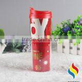 16oz Double Wall Insulated Plastic Coffee Travel Mug thumbnail-4