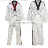 Kicksport Diamond Weave White Taekwondo Uniform - WTF Style 180cm Size 4 New thumbnail-1