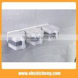 Bath Storage Holder Plastic Shower Rack Wall Mounted Storage Rack thumbnail-2