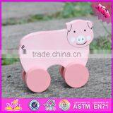 2017 New Products Pig Car Toy Wooden Toy Making Plans W04A321 thumbnail-3