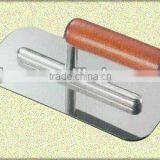 Wooden Handle Stainless Steel Round Corner Plastering Trowel