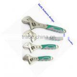 BERRYLION 10'' Combine Ratchet and Adjustable Wrench With Rubber Handle thumbnail-1