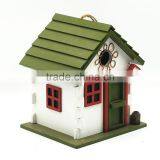 Green and Red Garden Decoration Bird Cage Antique Wooden Bird Cage thumbnail-2