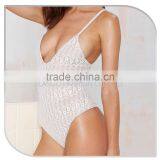 2016 Sexy One Piece Bathing Suits White Fitness Swimwear thumbnail-2