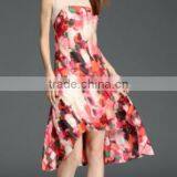 OEM Printed Silk Asymmetric Skirt thumbnail-1