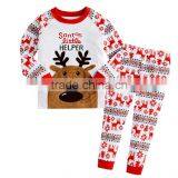 Boutique Children Christmas Pajamas Reindeer 2 Pieces Sets thumbnail-1