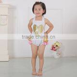 Newest Baby Products Cute Kids Ruffled Lace Petti Rompers for Girls