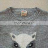 100% Cotton Long Sleeve Child Sweater With Fox Pattern (BKNB5354) thumbnail-2