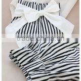 New Baby Girl Western Wear Woven Stripes Cute Baby Girl Clothes thumbnail-4