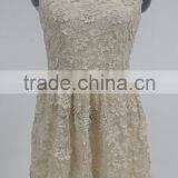 Machine Made Sleeveless Young Ladies Crochet Lace Evening Party Mini Dress thumbnail-1