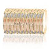 Three Tone Plated 6 MM Side Veni Bangles thumbnail-1