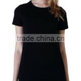 Women's 100%Cotton Black T-shirt