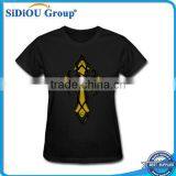 Vintage 100% Cotton Cheap Plain Black T-shirts Girls thumbnail-1