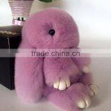 Myfur Customized Wholesale Rabbit Fur Bag Pendant Real Fur Car Decoration Accessory thumbnail-1