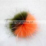 Myfur Multicolor Customize Size Colorful Dazzles Dyed Raccoon Fur Pom Poms thumbnail-1