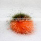 Myfur Multicolor Customize Size Colorful Dazzles Dyed Raccoon Fur Pom Poms thumbnail-4