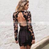 Runwaylover 092 New Style 2017 Ladies Sexy Lace Transparent Party Dress thumbnail-5