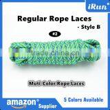 Yellow Hot Sale Round Rope Athletic Exercise Shoelaces - Muti-Colored Hiking Rope Strong Firmly Boot Laces - Amazon Supply thumbnail-3