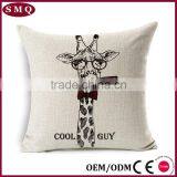 Zebra Print 100% Cotton Throw Pillow Cover thumbnail-1