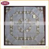 hot sell Custom design fancy hand embroidery tablecloths cotton