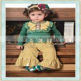 Kids Wholesale Baby Clothes Long Sleeve Top Bell-bottoms 2pcs Clothing Boutique Style Outfit thumbnail-1
