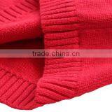 Popular Deer Deisgn Red Christmas Sweater Custom Knitting Patterns Christmas Pullover thumbnail-6