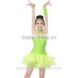 Girls Fancy Dress Costumes Sexy Backless Bling Ballroom Latin Dress For Kids thumbnail-6