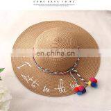 Parrel Truck Parent-Offspring Straw Hat Large Eaves Sunscreen Beach Hat thumbnail-2