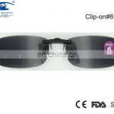 Sunglasses Clip-up With Case & Hook Many Lenses Shapes Cut