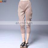 2016 New Arrival Factory Supply Khaki and Black Female Crop Jeans Thick Girls Tight Jeans Pants thumbnail-3